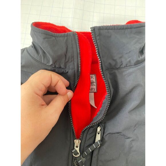Outer Boundary Men’s Vest Jacket Black and Red Fleece B.S.L. Full Zip Size 3XL - Picture 10 of 14